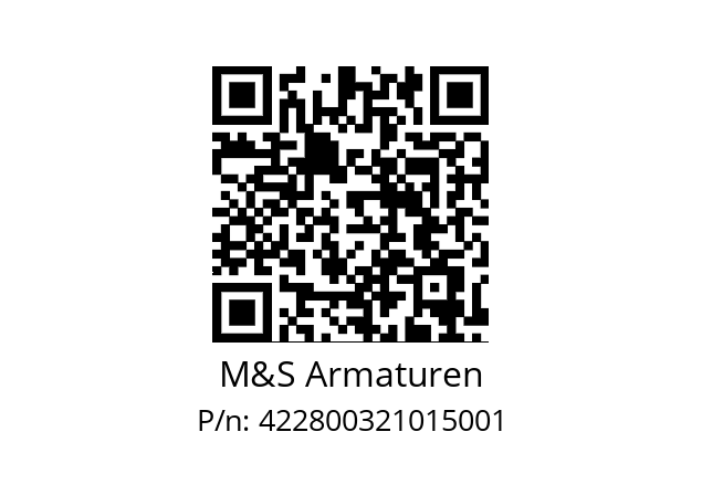   M&S Armaturen 422800321015001