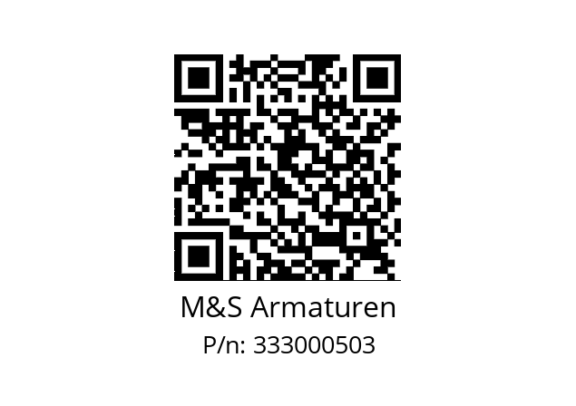   M&S Armaturen 333000503