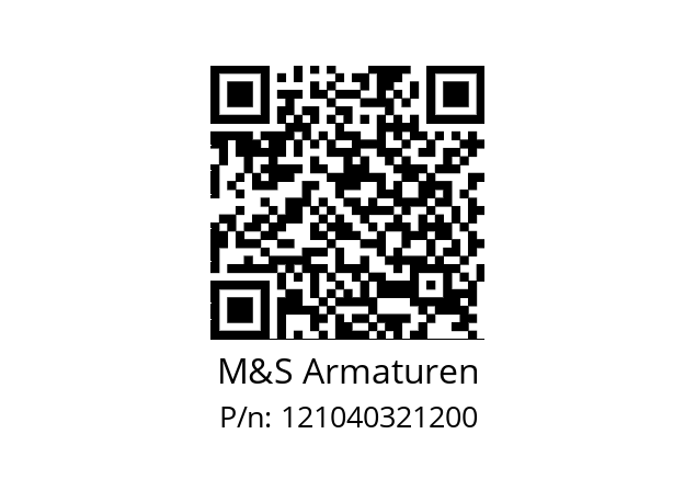   M&S Armaturen 121040321200