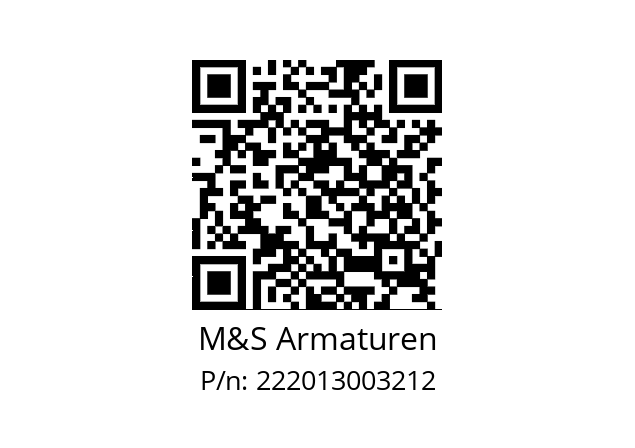   M&S Armaturen 222013003212