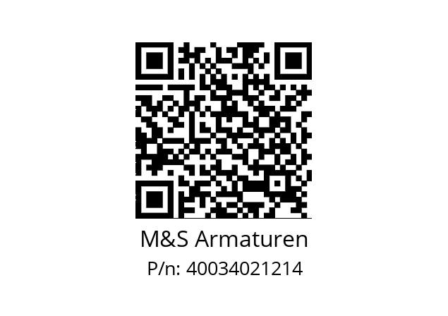   M&S Armaturen 40034021214