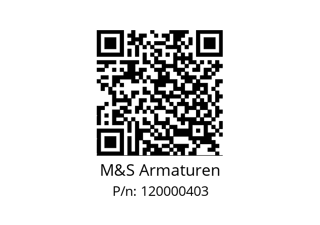   M&S Armaturen 120000403