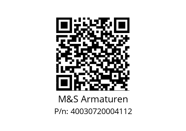   M&S Armaturen 40030720004112