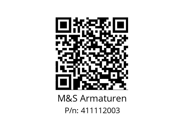   M&S Armaturen 411112003