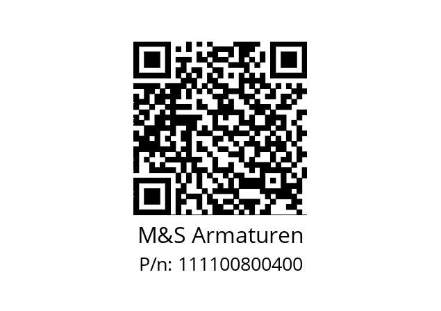   M&S Armaturen 111100800400