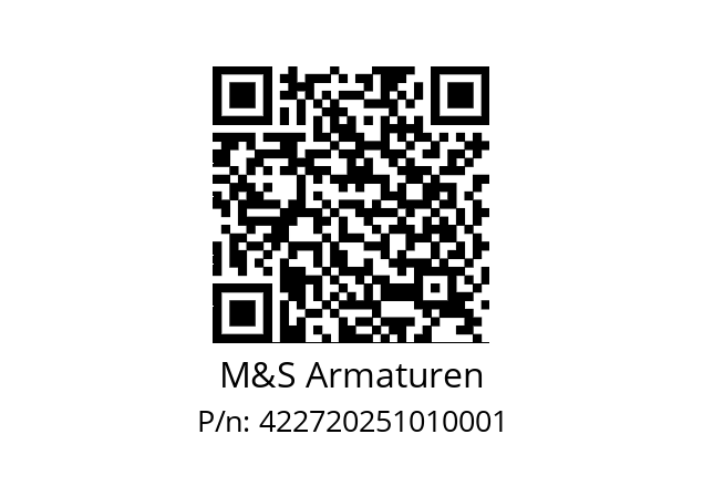   M&S Armaturen 422720251010001