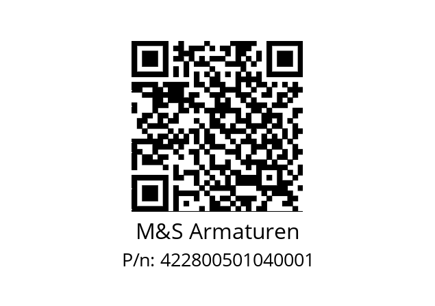   M&S Armaturen 422800501040001