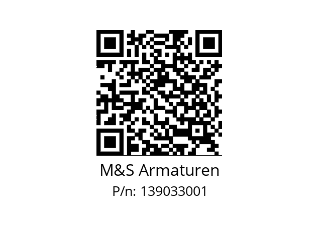   M&S Armaturen 139033001