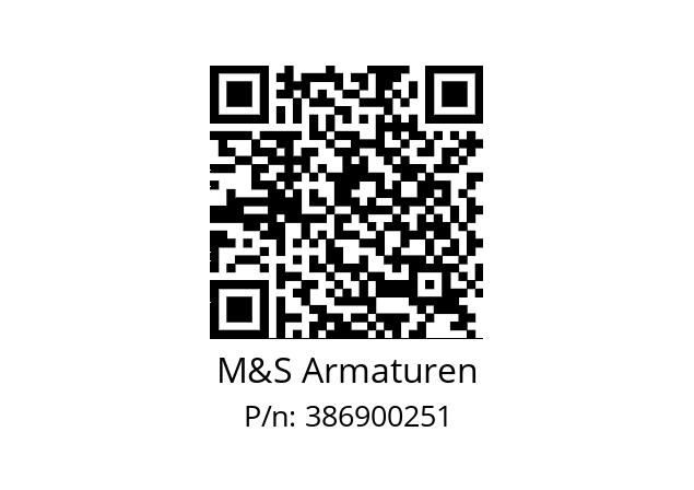   M&S Armaturen 386900251