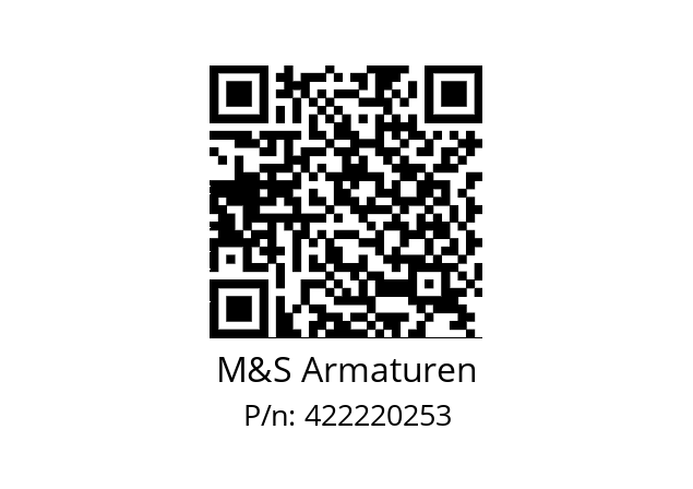   M&S Armaturen 422220253