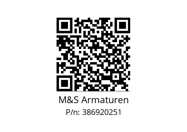   M&S Armaturen 386920251