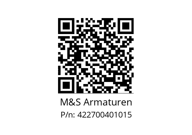   M&S Armaturen 422700401015