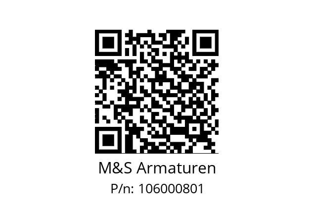   M&S Armaturen 106000801