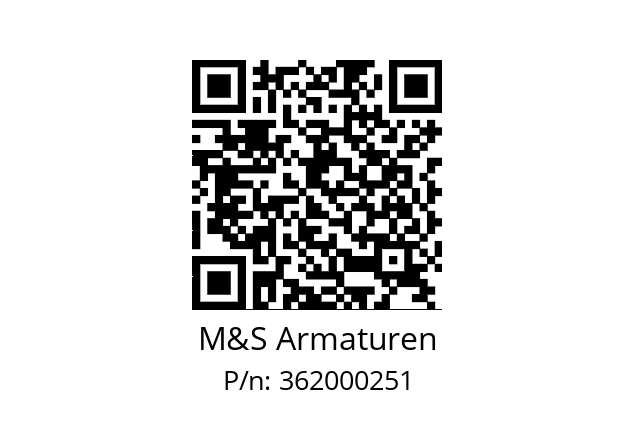   M&S Armaturen 362000251