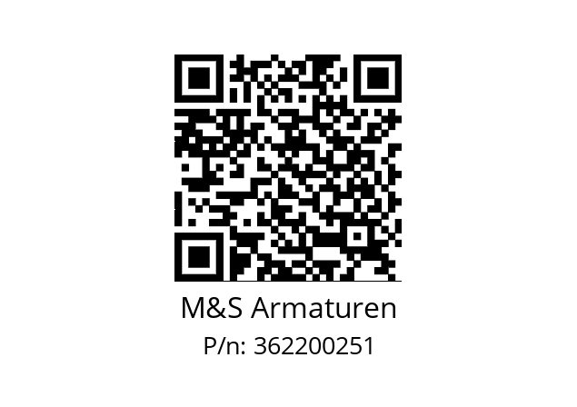   M&S Armaturen 362200251