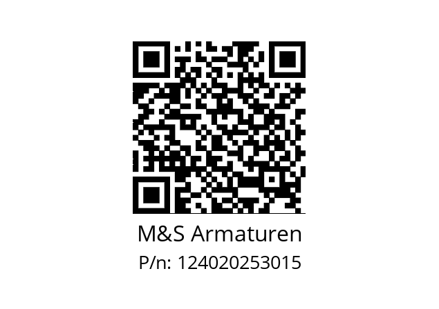   M&S Armaturen 124020253015