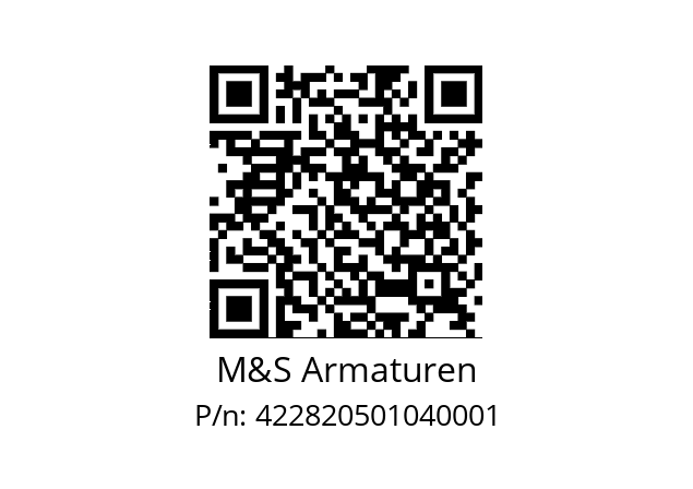   M&S Armaturen 422820501040001