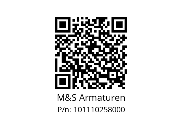   M&S Armaturen 101110258000