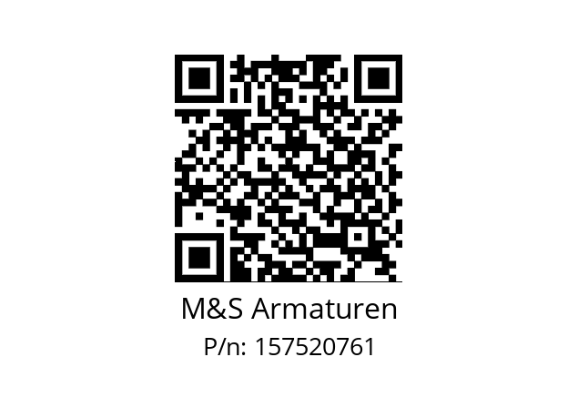   M&S Armaturen 157520761