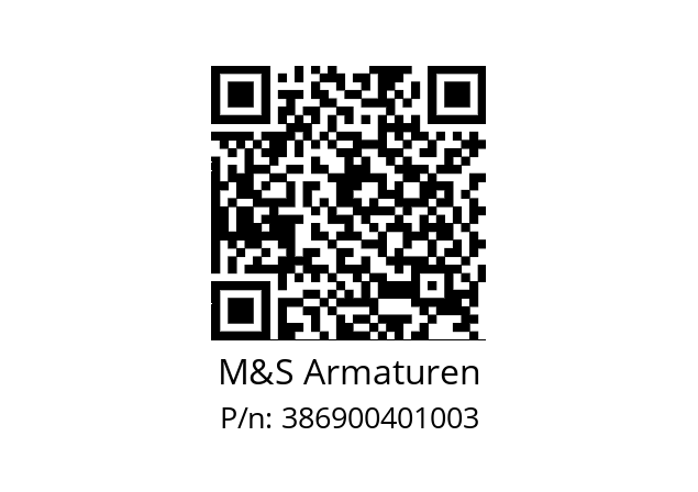   M&S Armaturen 386900401003