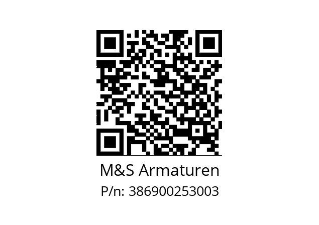   M&S Armaturen 386900253003