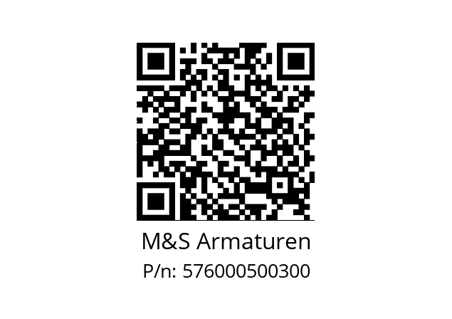   M&S Armaturen 576000500300