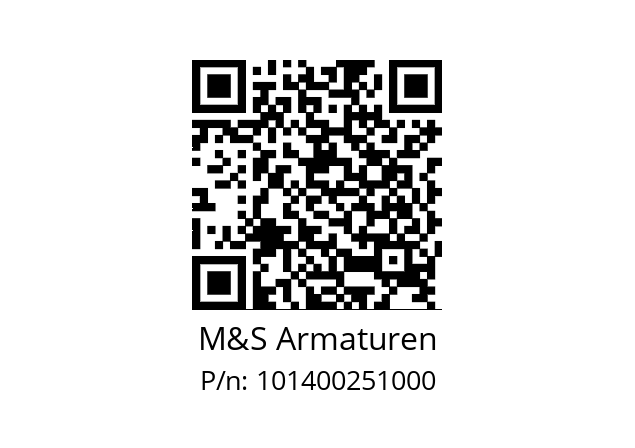   M&S Armaturen 101400251000