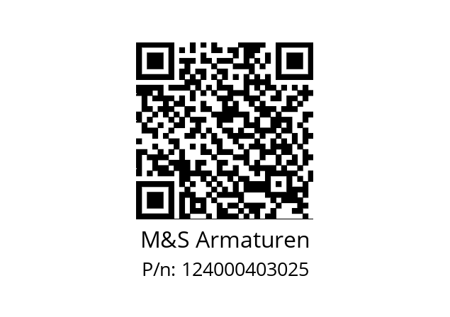   M&S Armaturen 124000403025