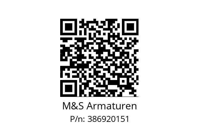   M&S Armaturen 386920151