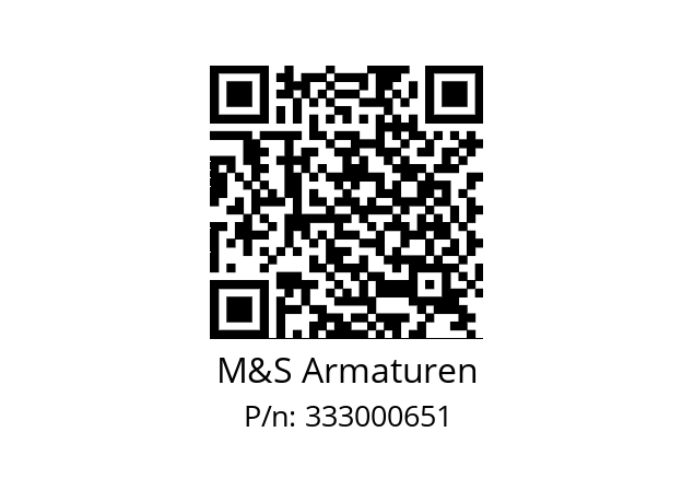   M&S Armaturen 333000651