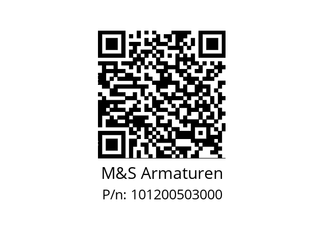   M&S Armaturen 101200503000