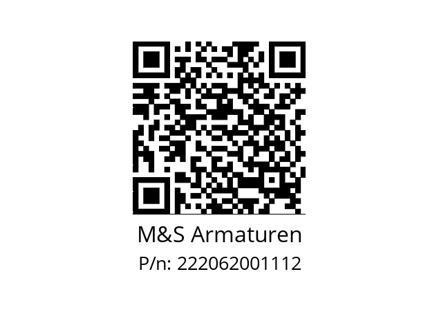   M&S Armaturen 222062001112