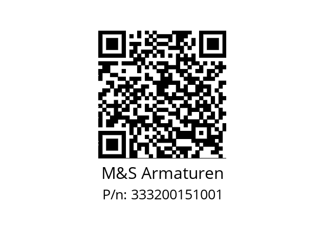   M&S Armaturen 333200151001