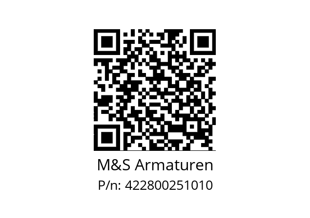   M&S Armaturen 422800251010