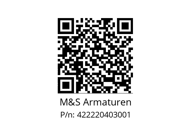   M&S Armaturen 422220403001