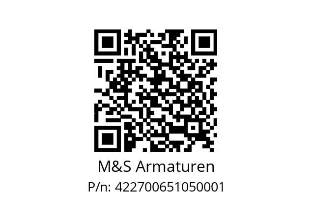   M&S Armaturen 422700651050001