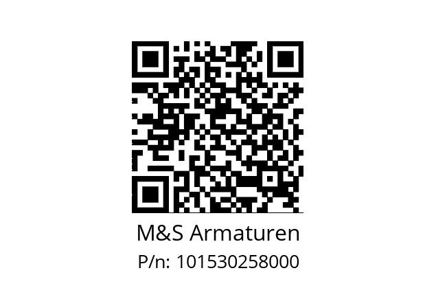   M&S Armaturen 101530258000