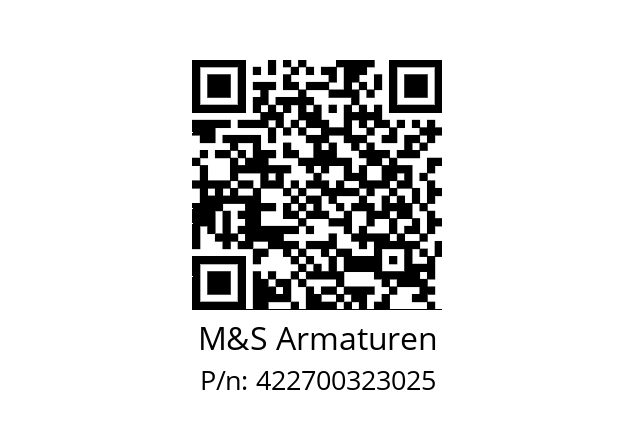   M&S Armaturen 422700323025