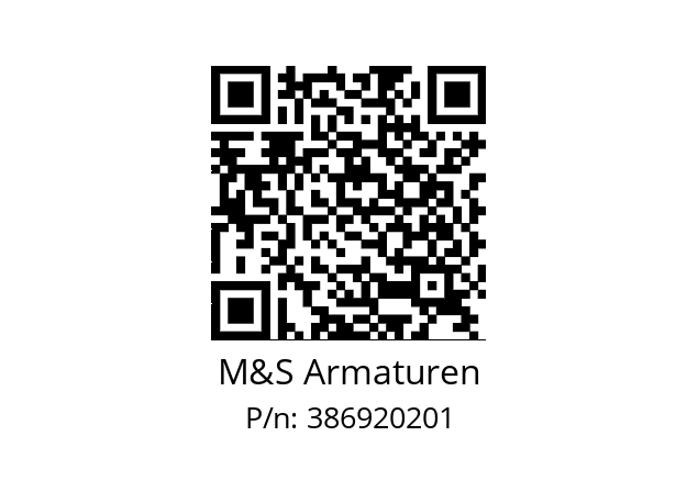   M&S Armaturen 386920201