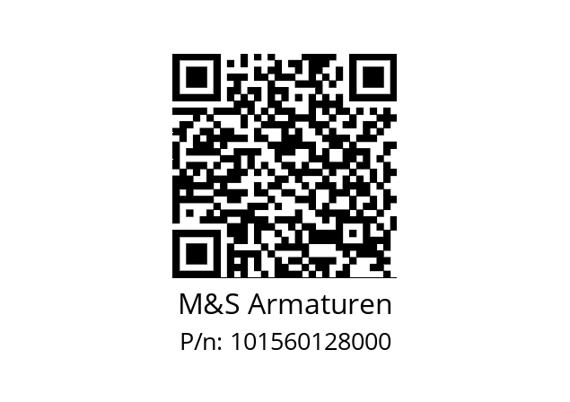   M&S Armaturen 101560128000