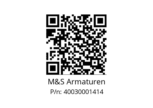   M&S Armaturen 40030001414