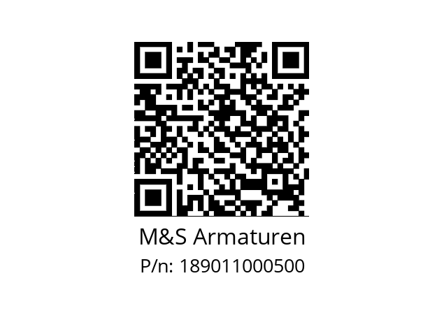   M&S Armaturen 189011000500