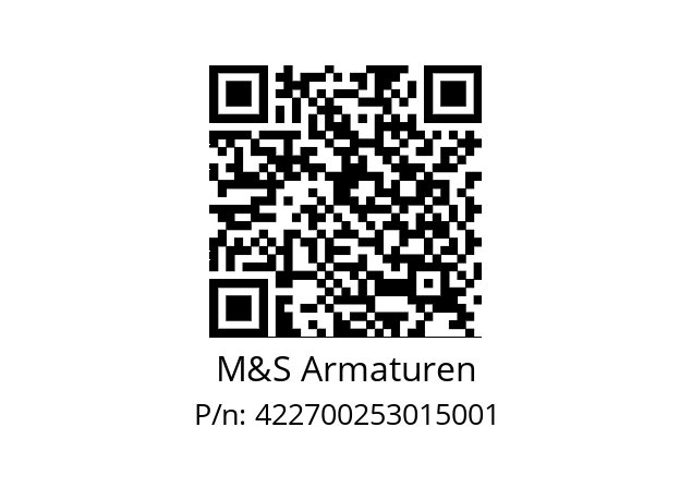   M&S Armaturen 422700253015001