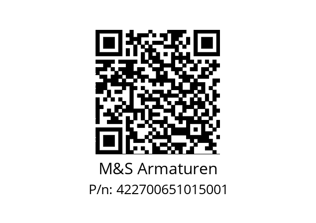   M&S Armaturen 422700651015001