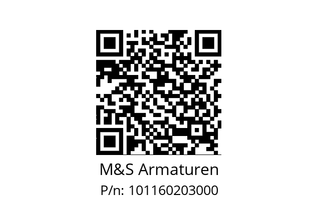   M&S Armaturen 101160203000