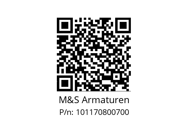   M&S Armaturen 101170800700