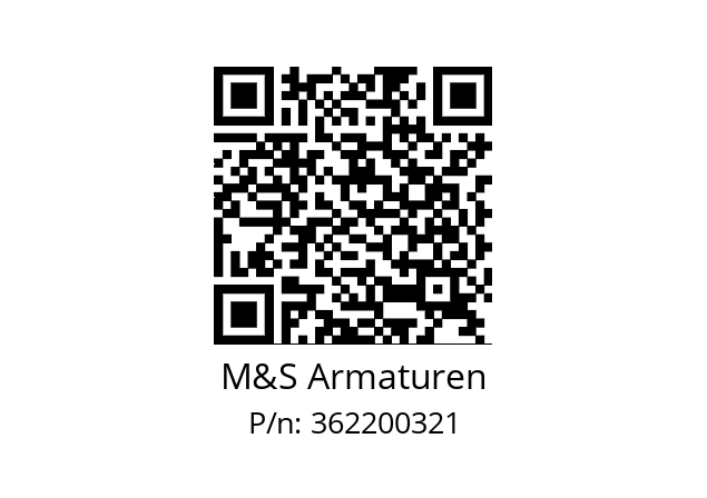   M&S Armaturen 362200321