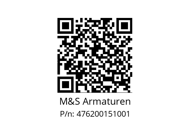   M&S Armaturen 476200151001