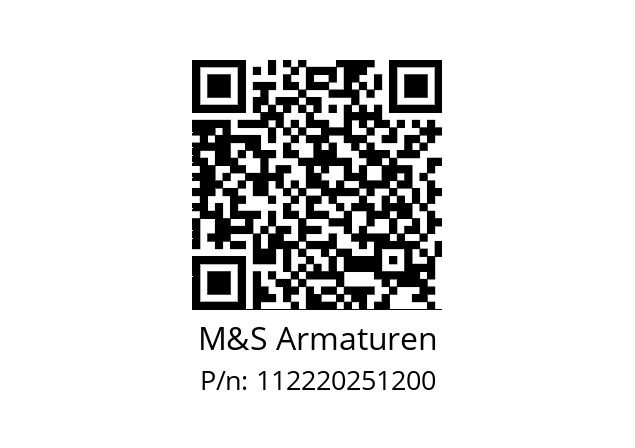   M&S Armaturen 112220251200