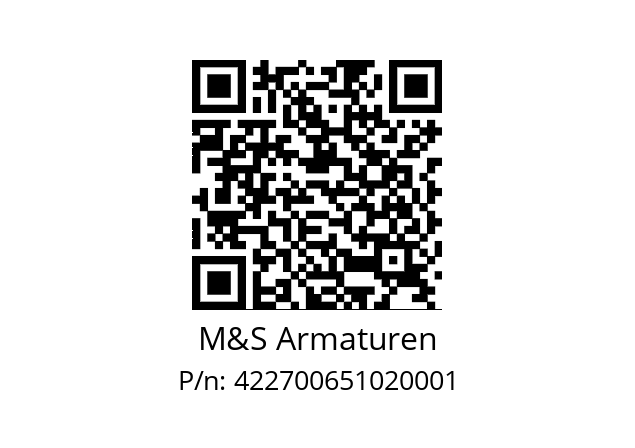   M&S Armaturen 422700651020001